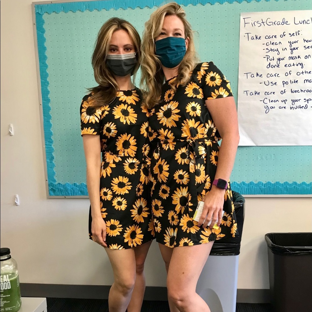 SHEIN sunflower dress